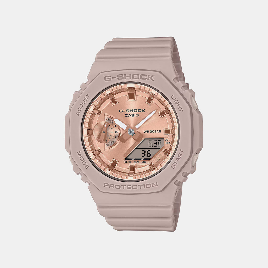 G-Shock Women Quartz Pink Dial Analog-Digital Resin Watch G1460