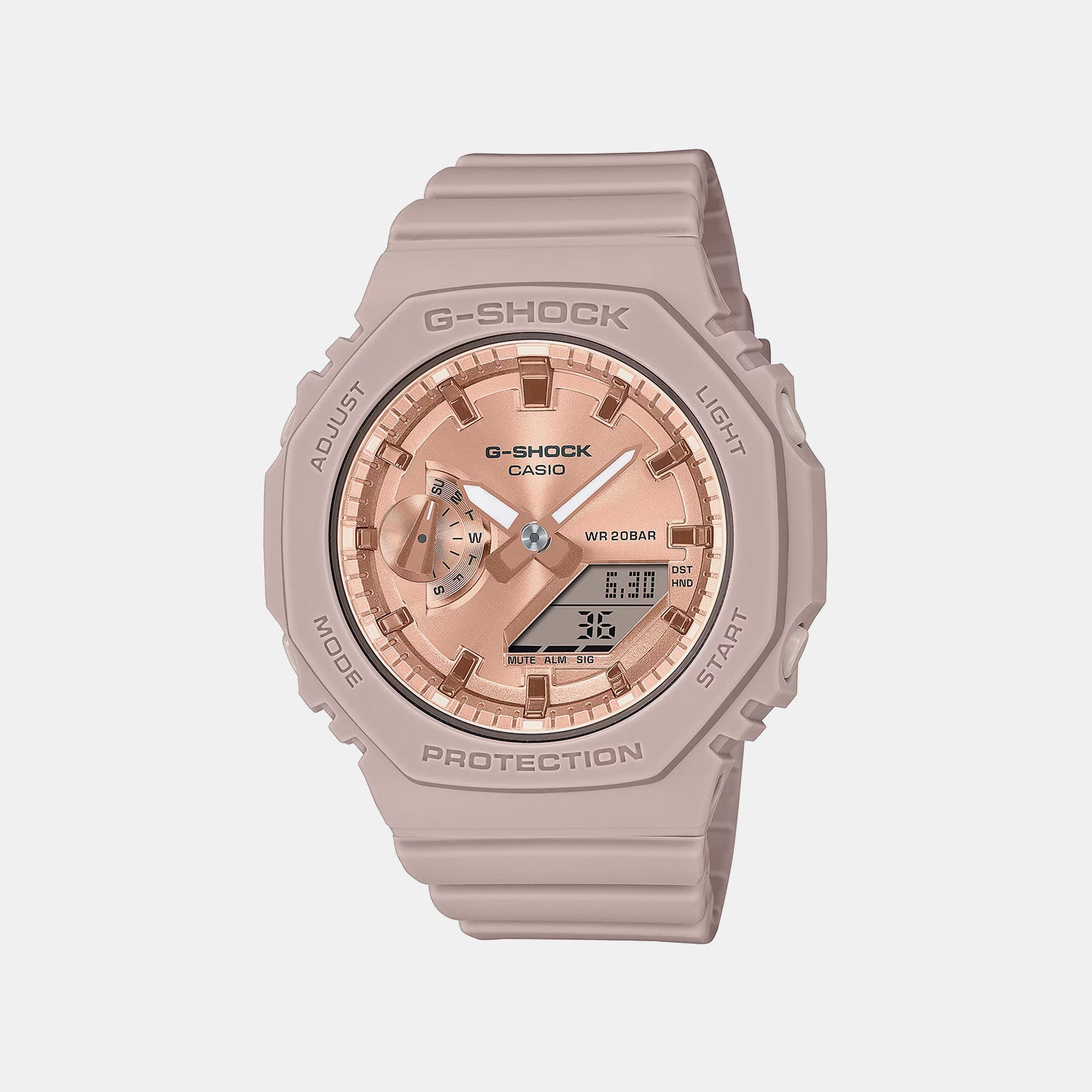 G-Shock Women Quartz Pink Dial Analog-Digital Resin Watch G1460