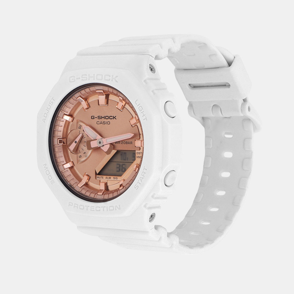 G-Shock Women Quartz Rose Gold Dial Analog-Digital Resin Watch G1461