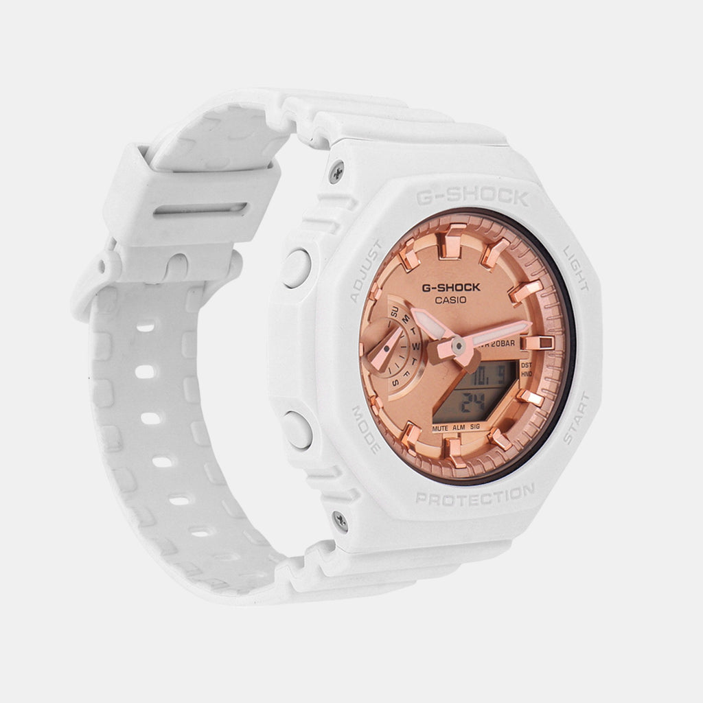 G-Shock Women Quartz Rose Gold Dial Analog-Digital Resin Watch G1461