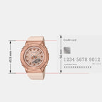 G-Shock Women Quartz Rose Gold Dial Analog-Digital Resin Watch G1463