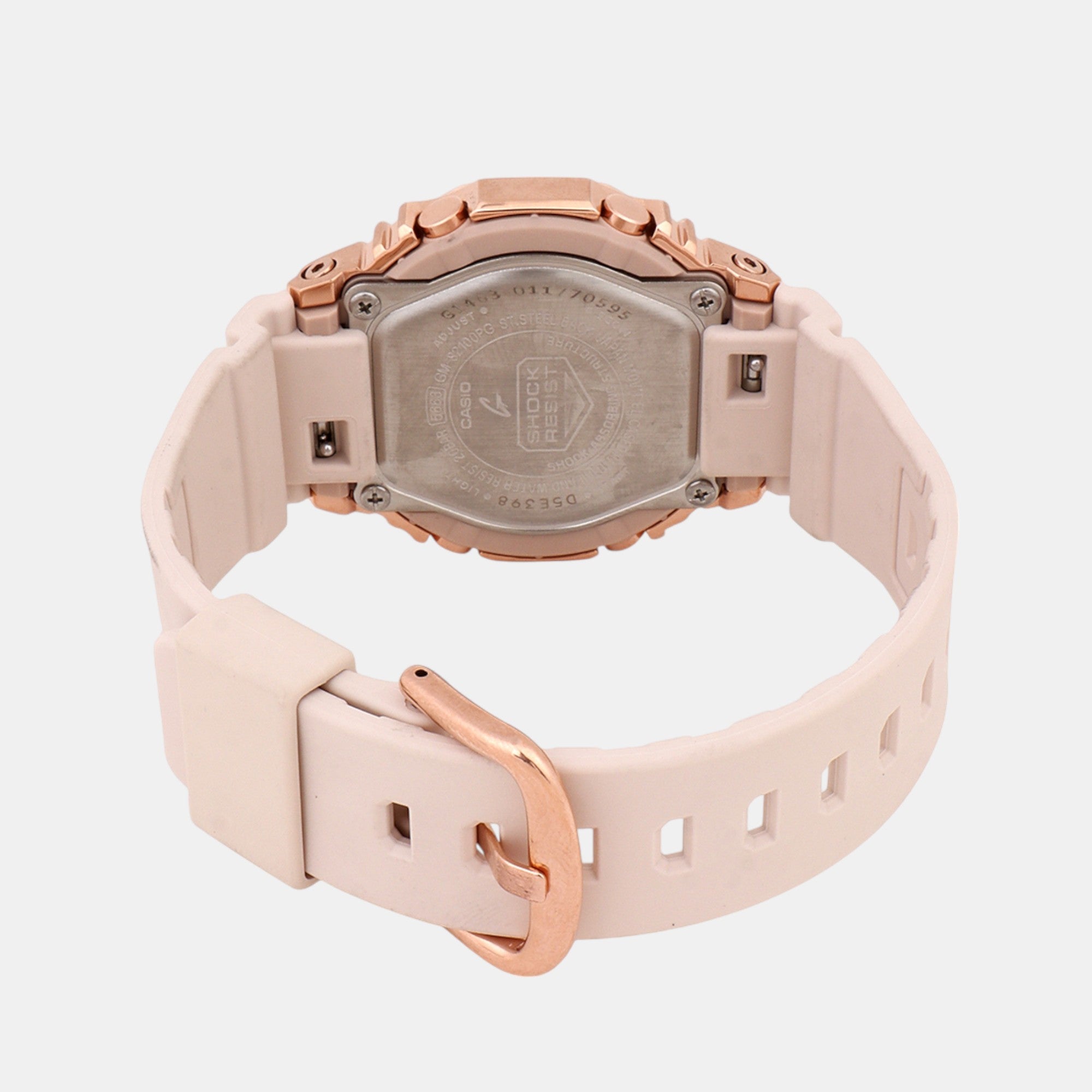 G-Shock Women Quartz Rose Gold Dial Analog-Digital Resin Watch G1463