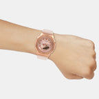 G-Shock Women Quartz Rose Gold Dial Analog-Digital Resin Watch G1463