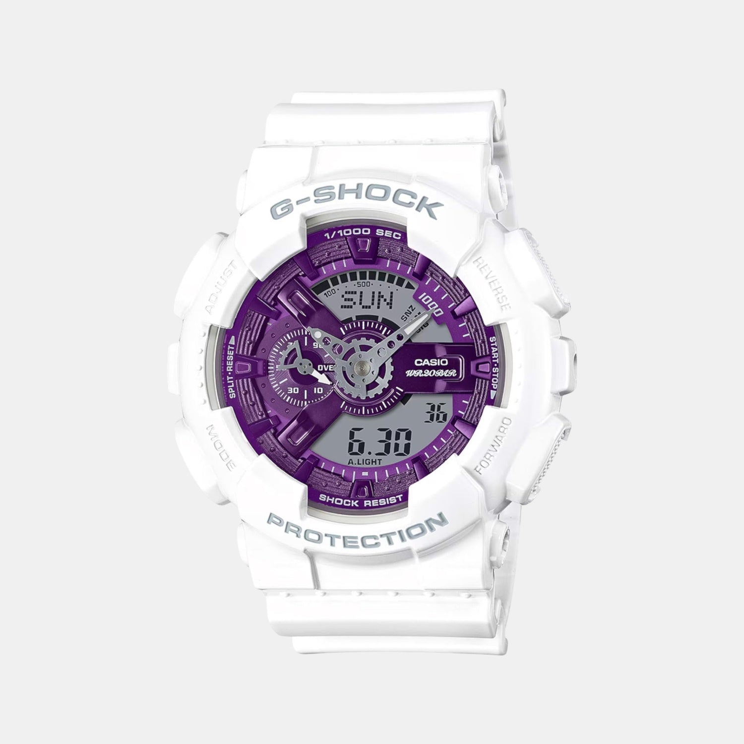G-Shock Men Quartz Purple Dial Analog-Digital Resin Watch G1469