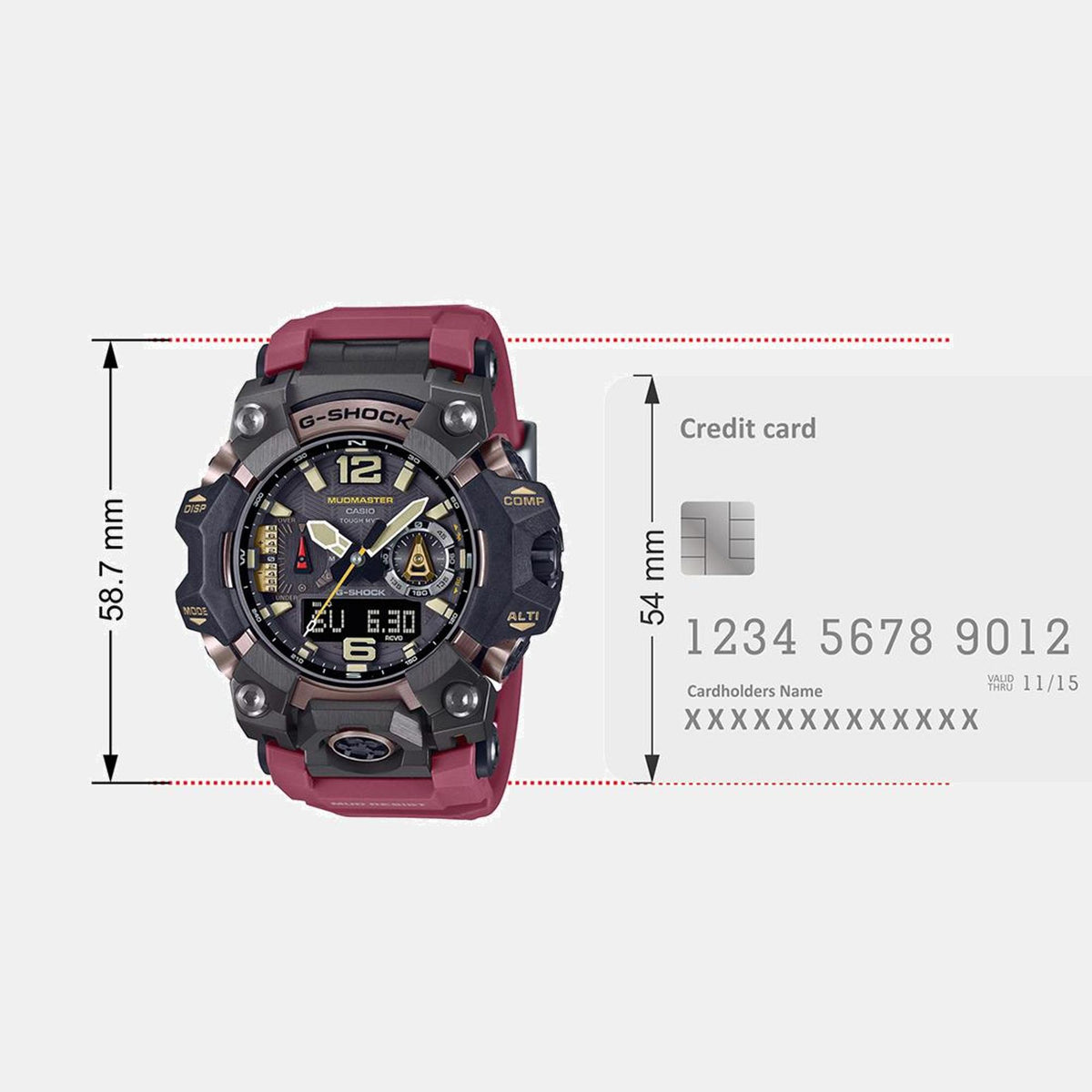 G-Shock Men Quartz Black Dial Analog-Digital Resin Watch G1474