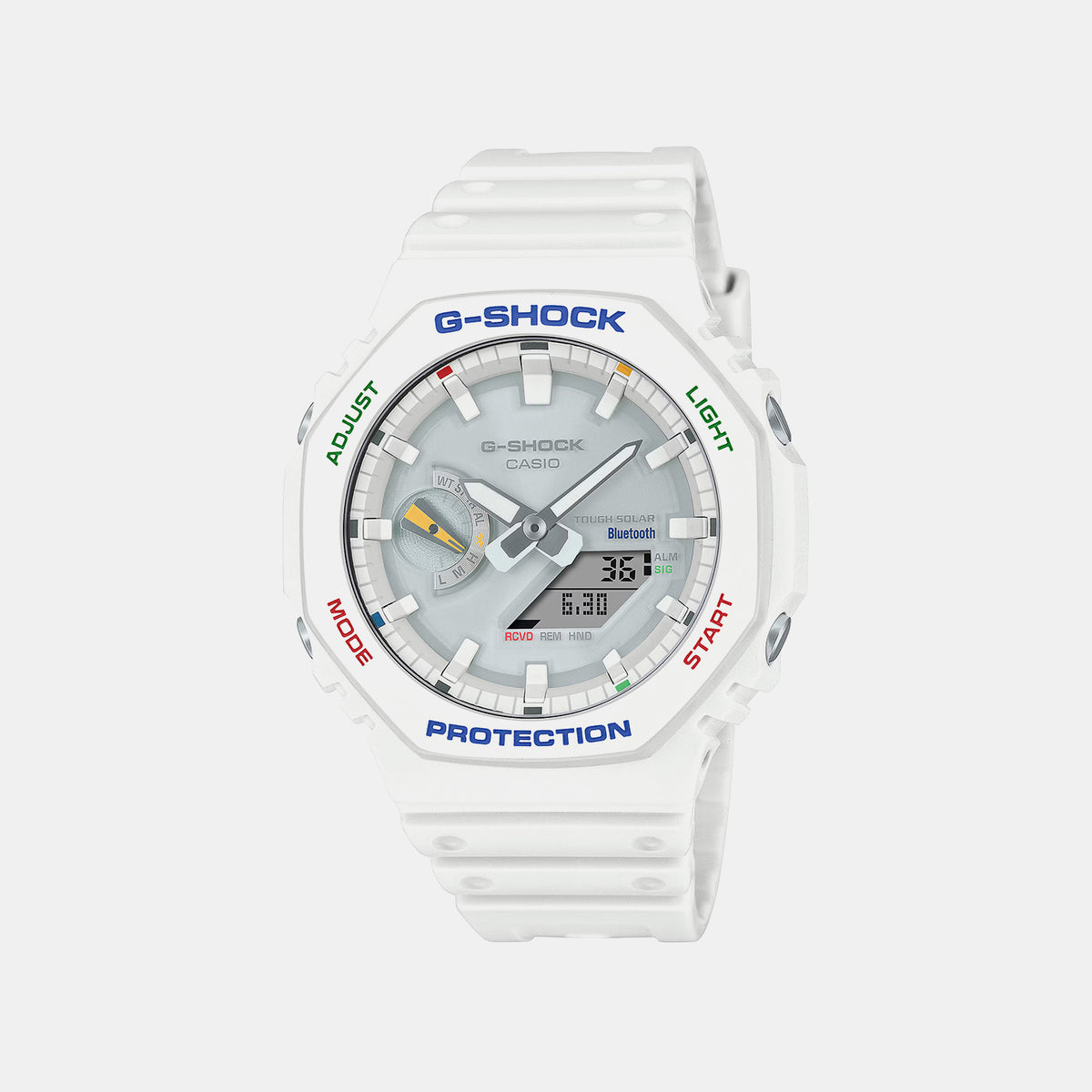 G-Shock Men Quartz White Dial Analog-Digital Resin Watch G1475