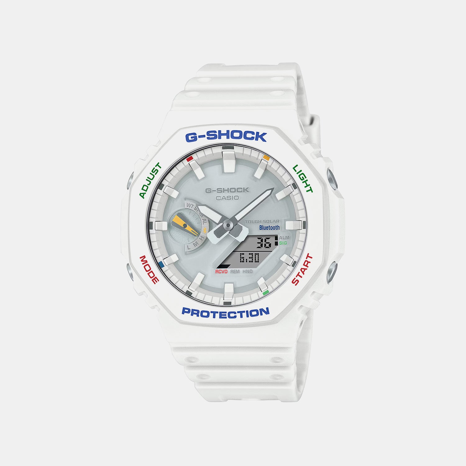 G-Shock Men Quartz White Dial Analog-Digital Resin Watch G1475