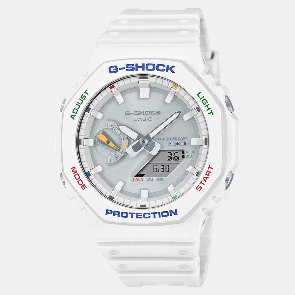 G-Shock Men Quartz White Dial Analog-Digital Resin Watch G1475