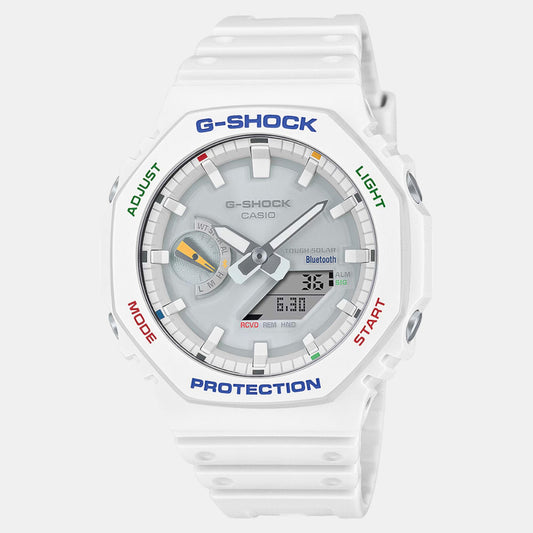 G-Shock Men Quartz White Dial Analog-Digital Resin Watch G1475