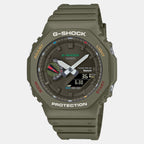 G-Shock Men Quartz Green Dial Analog-Digital Resin Watch G1477