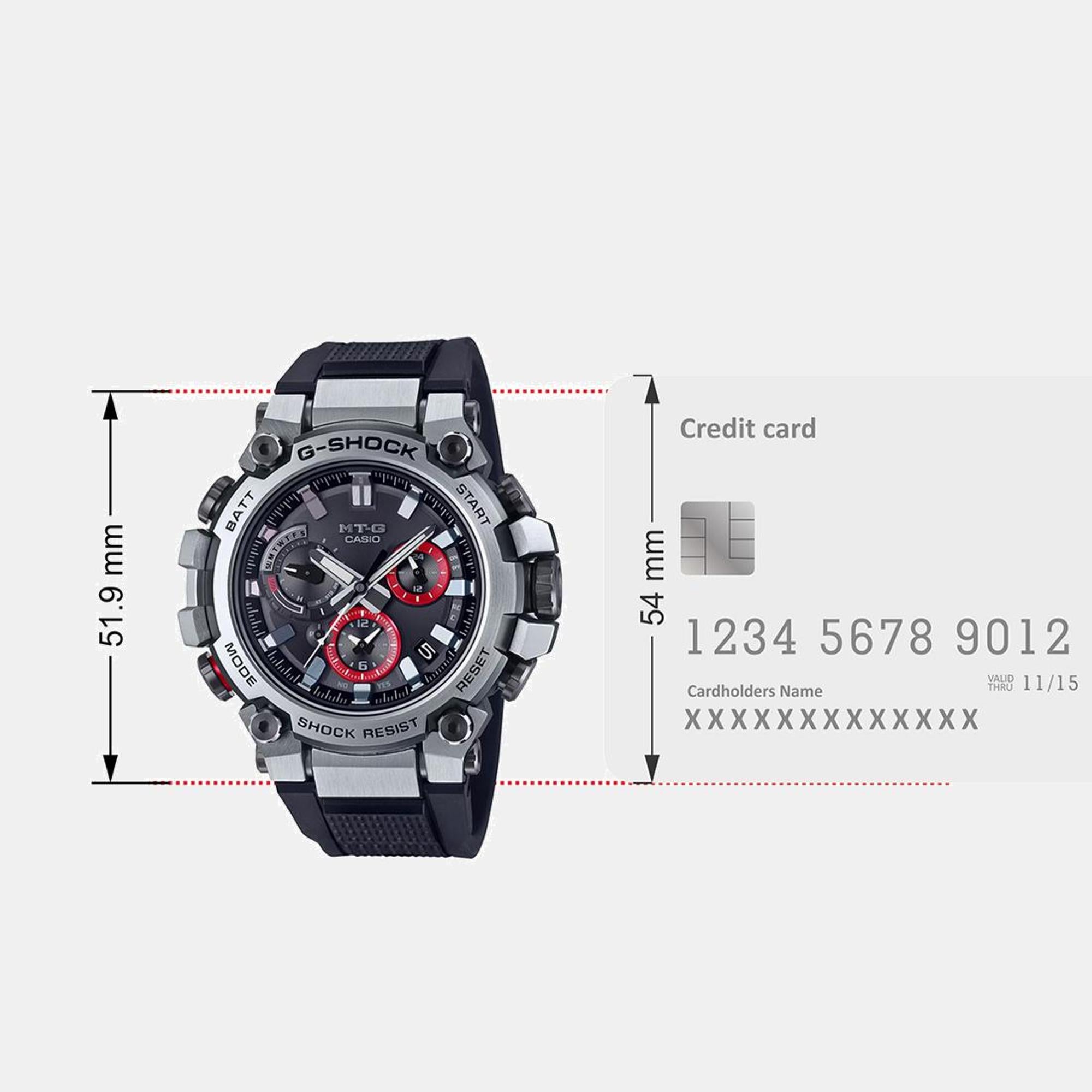G-Shock Men Quartz Black Dial Chronograph Resin Watch G1480