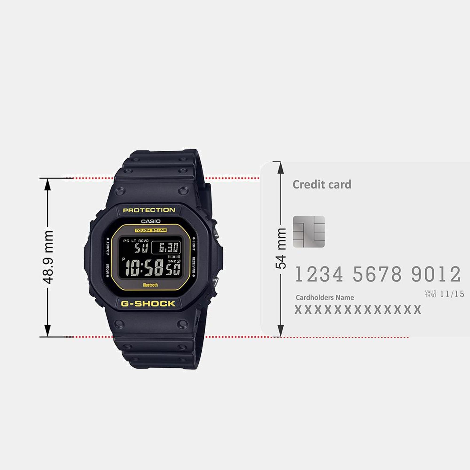 G-Shock Men Quartz Black Dial Digital Resin Watch G1483