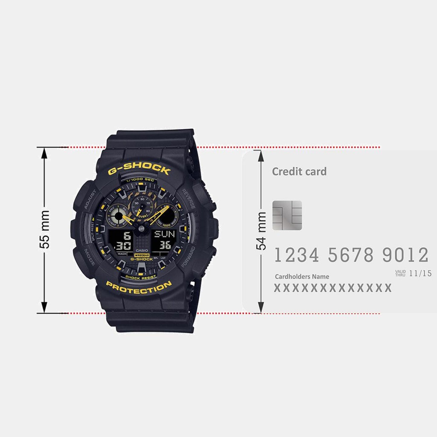 G-Shock Men Quartz Black Dial Analog-Digital Resin Watch G1486
