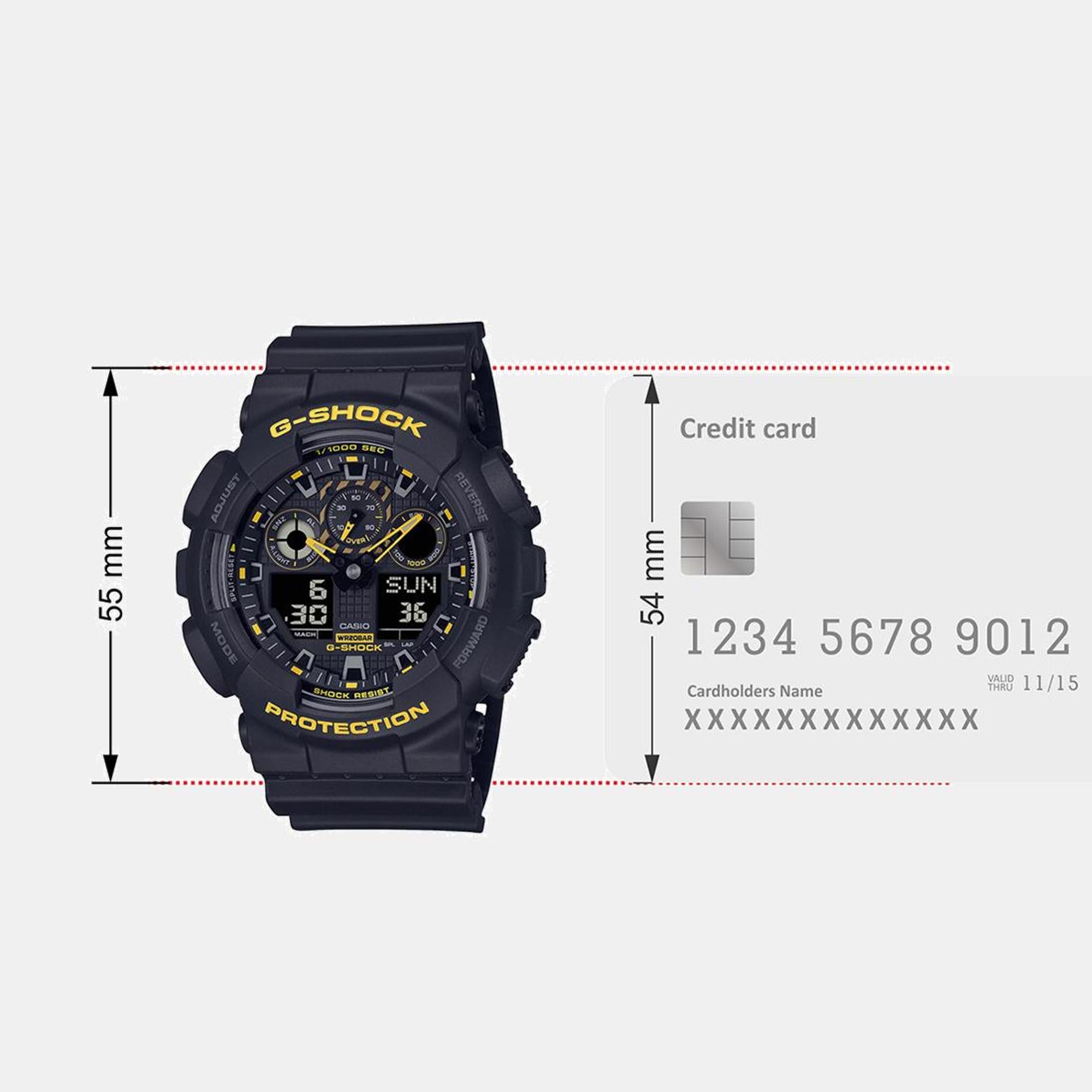 G-Shock Men Quartz Black Dial Analog-Digital Resin Watch G1486