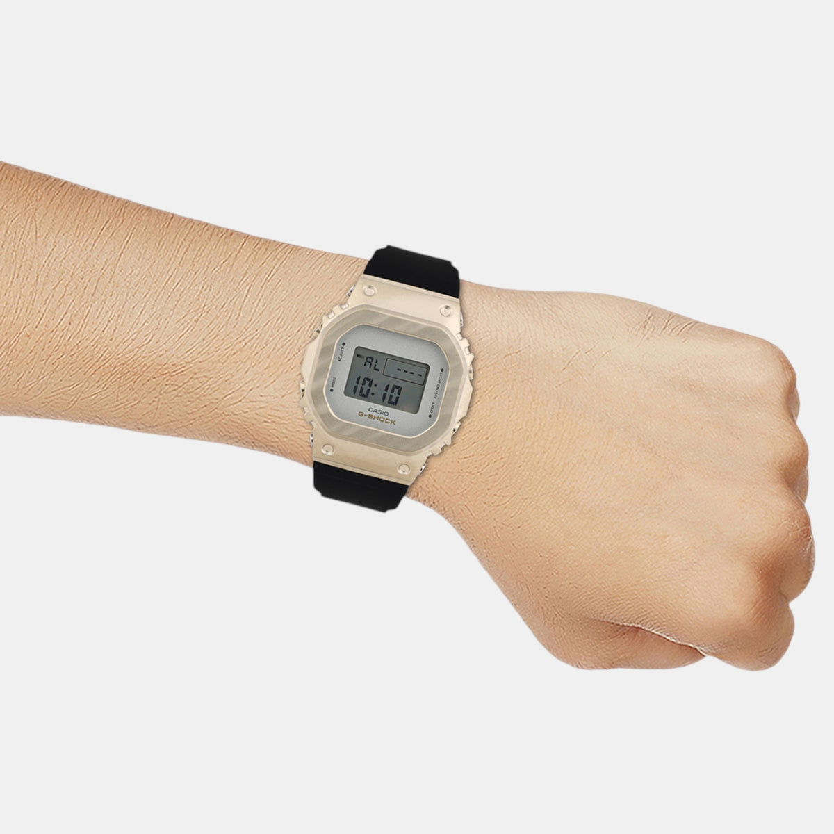 G-Shock Women Quartz Gold Dial Digital Resin Watch G1489
