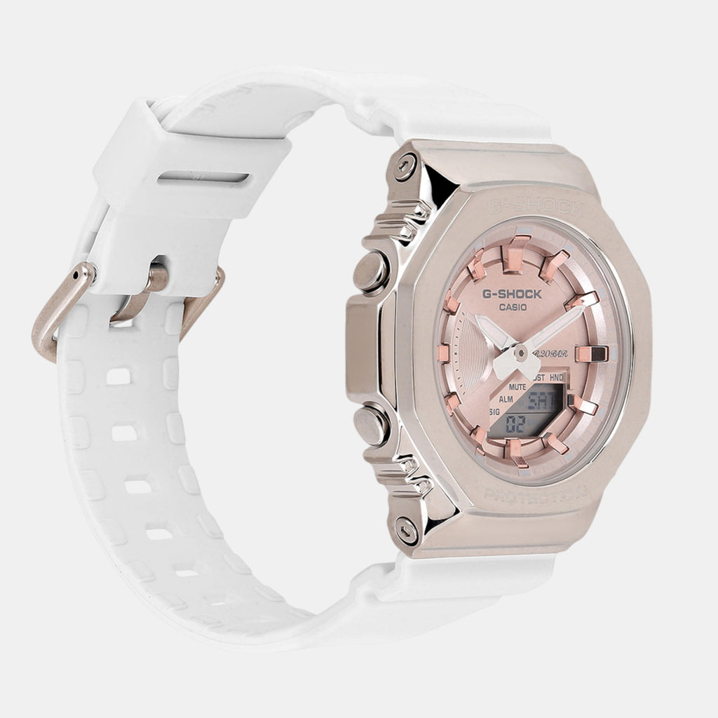 G-Shock Women Quartz Rose Gold Dial Analog-Digital Resin Watch G1490