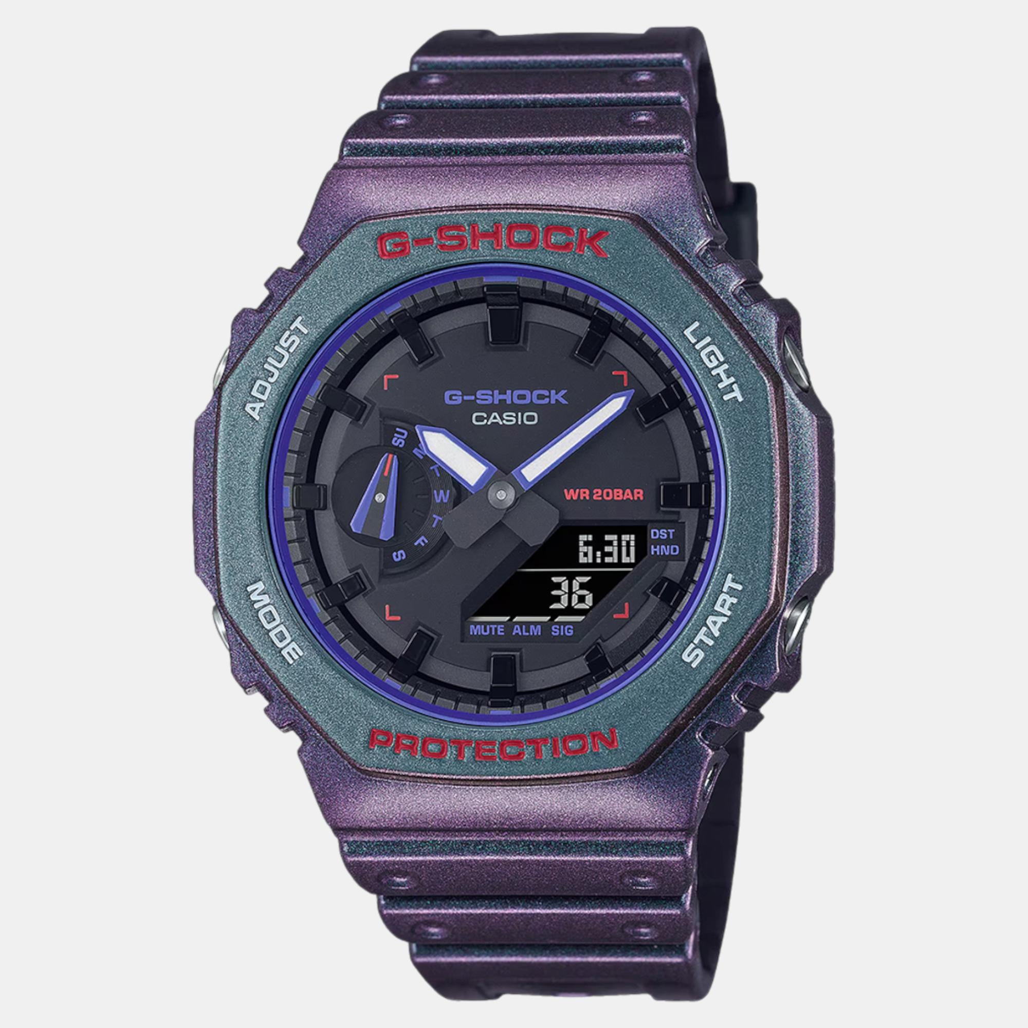 G-Shock Men Quartz Black Dial Analog-Digital Resin Watch G1496