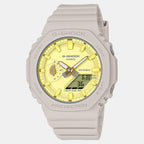 G-Shock Women Quartz Yellow Dial Analog-Digital Resin Watch G1499