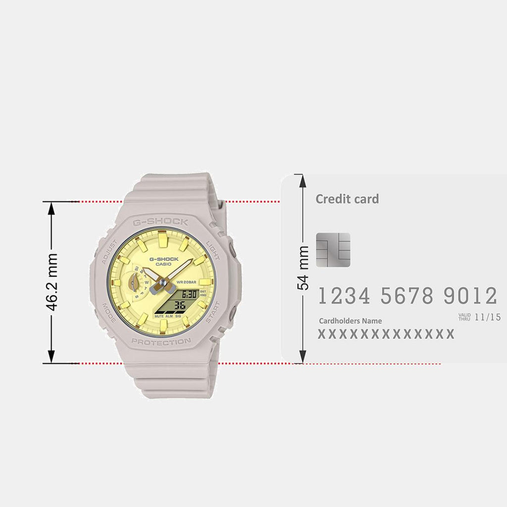 G-Shock Women Quartz Yellow Dial Analog-Digital Resin Watch G1499