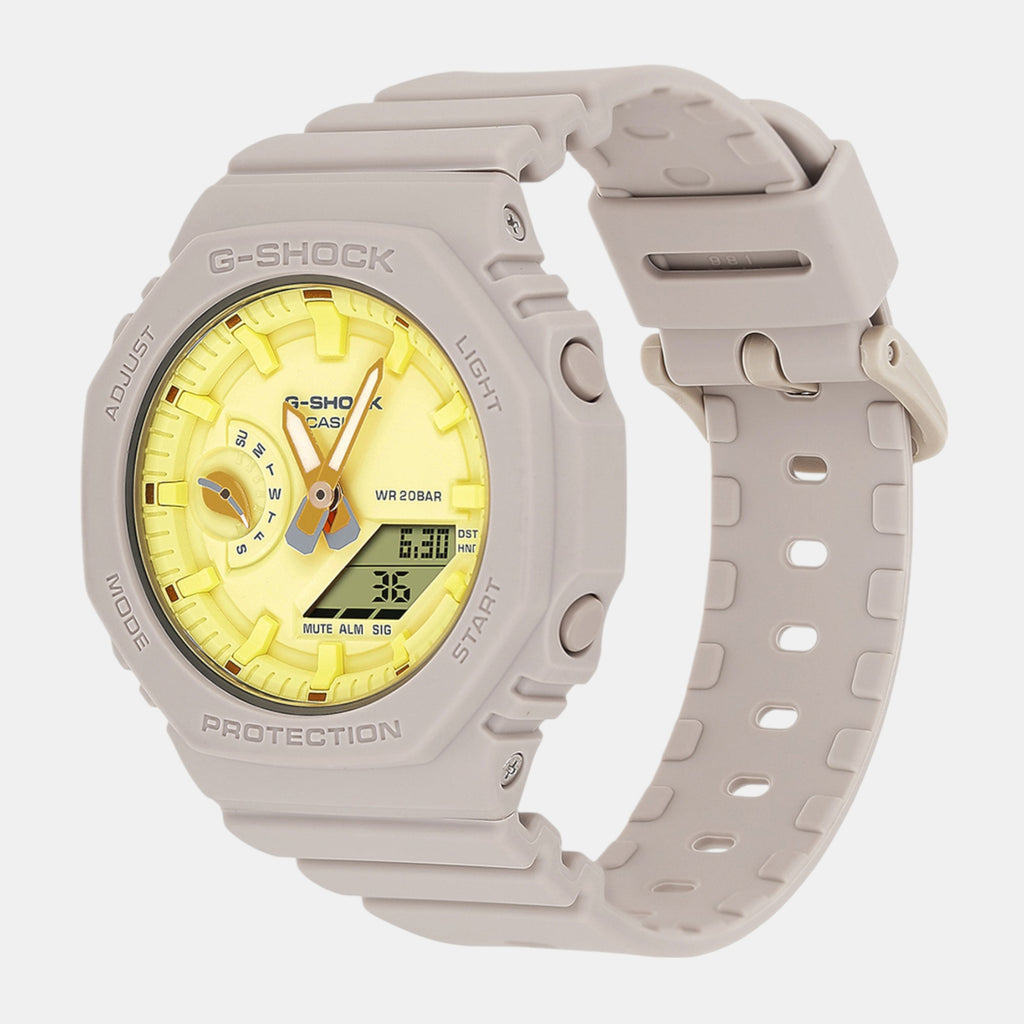 G-Shock Women Quartz Yellow Dial Analog-Digital Resin Watch G1499