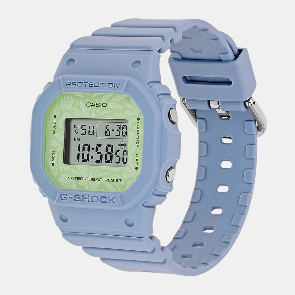 G-Shock Women Quartz Green Dial Digital Resin Watch G1501