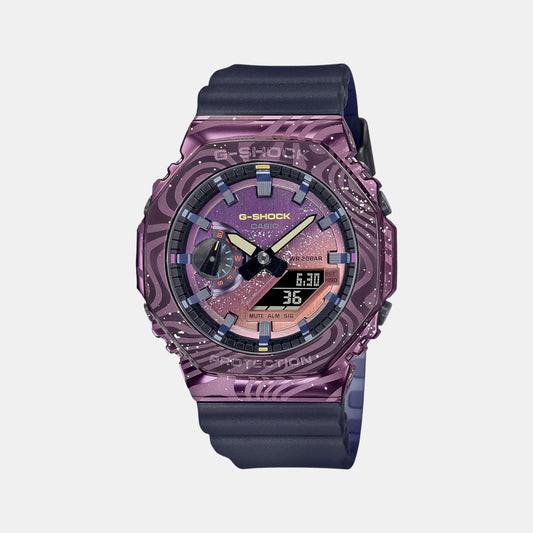 G-Shock Men Quartz Purple Dial Analog-Digital Resin Watch G1503