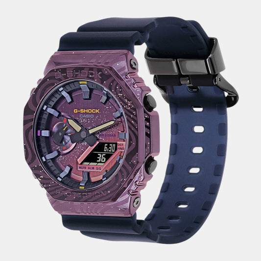 G-Shock Men Quartz Purple Dial Analog-Digital Resin Watch G1503