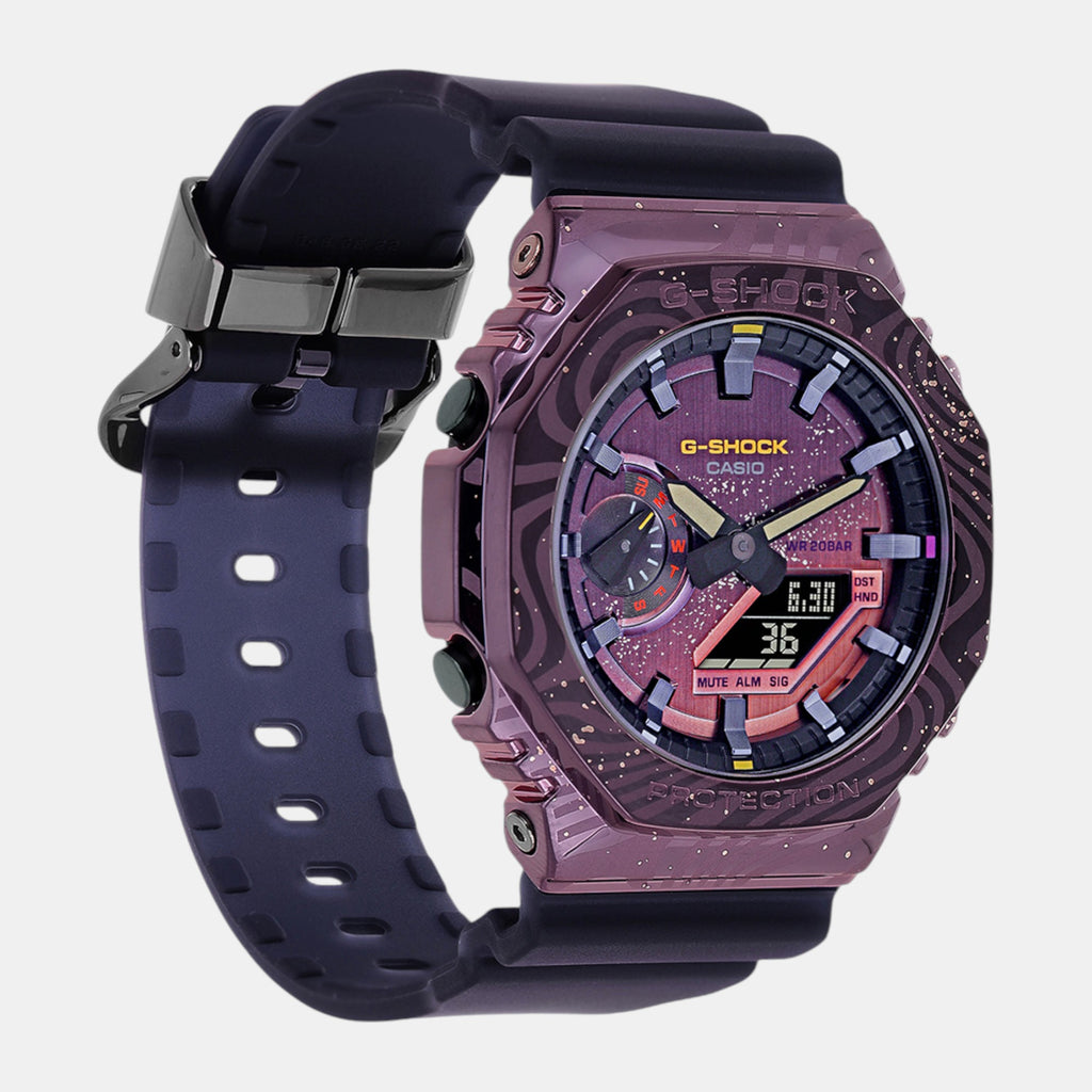 G-Shock Men Quartz Purple Dial Analog-Digital Resin Watch G1503