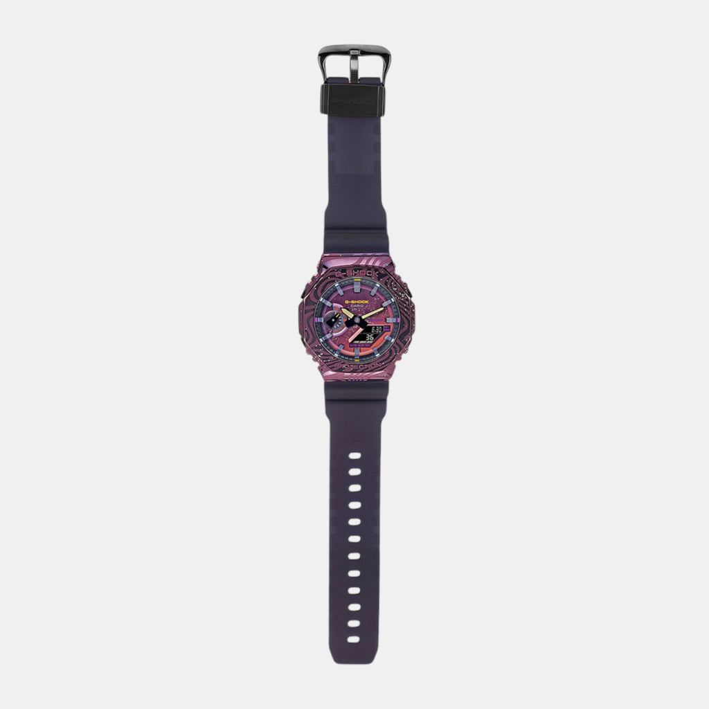 G-Shock Men Quartz Purple Dial Analog-Digital Resin Watch G1503