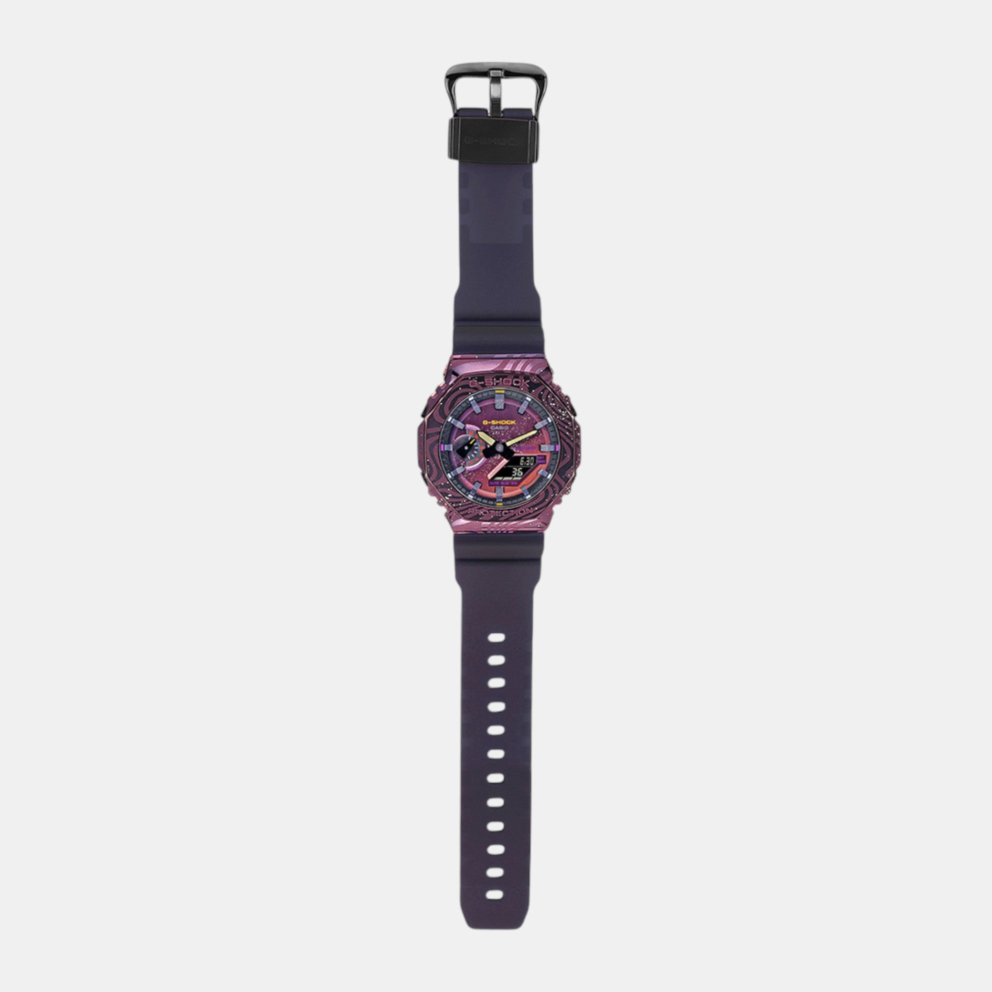 G-Shock Men Quartz Purple Dial Analog-Digital Resin Watch G1503