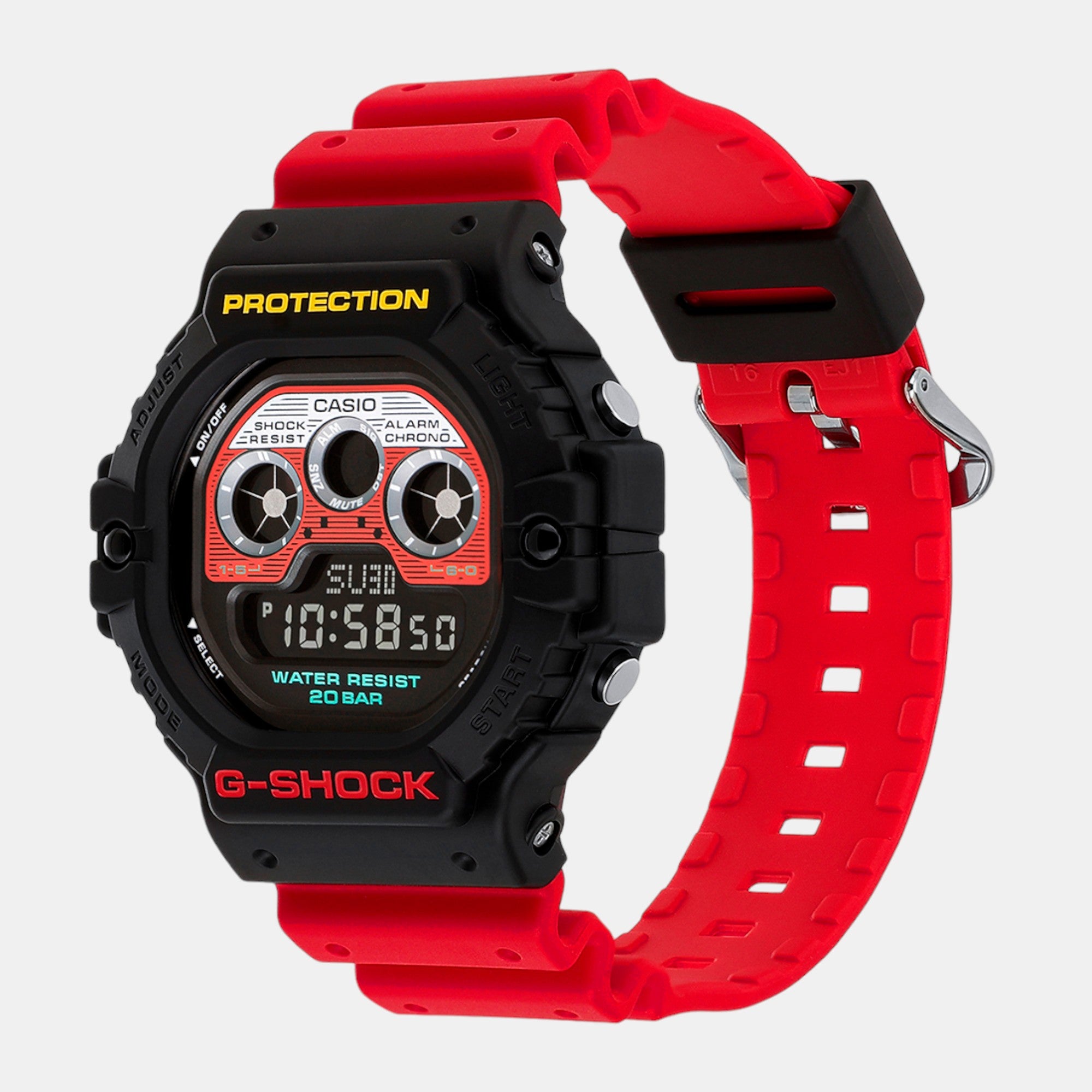 G-Shock Men Quartz Two Tone Dial Digital Resin Watch G1508