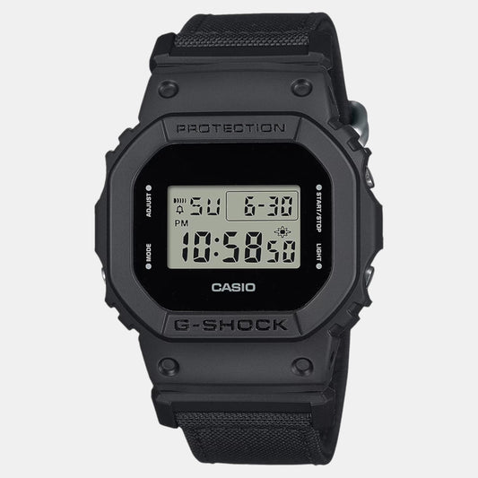 G-Shock Men Quartz Black Dial Digital Fabric Watch G1512