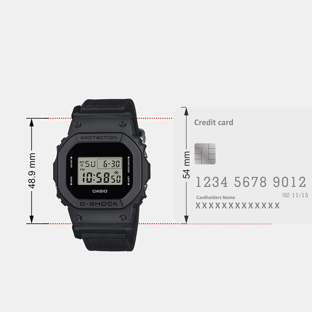 G-Shock Men Quartz Black Dial Digital Fabric Watch G1512