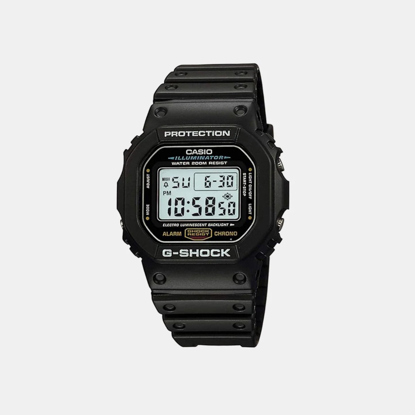 G-Shock Men's Black Dial Digital Resin Watch DW-5600UE-1DR - G1514