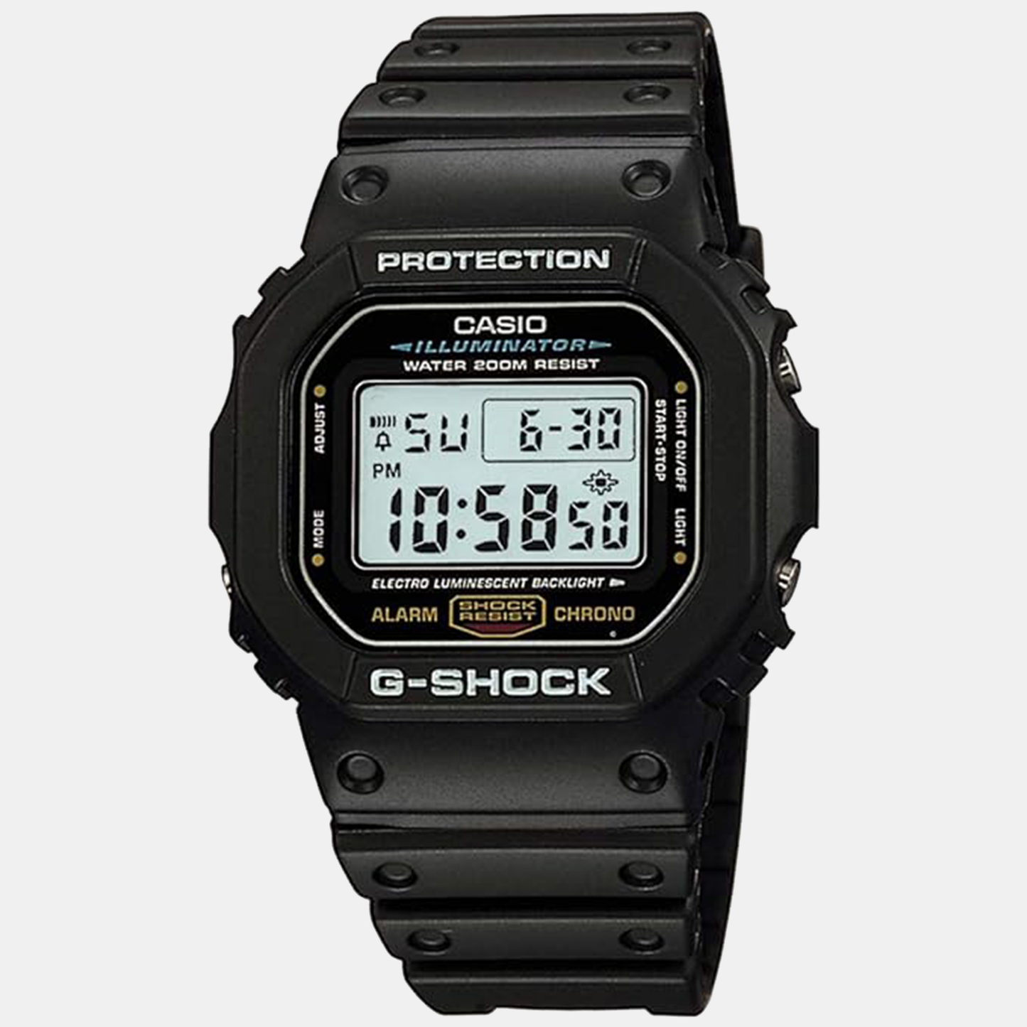 G-Shock Men's Black Dial Digital Resin Watch DW-5600UE-1DR - G1514