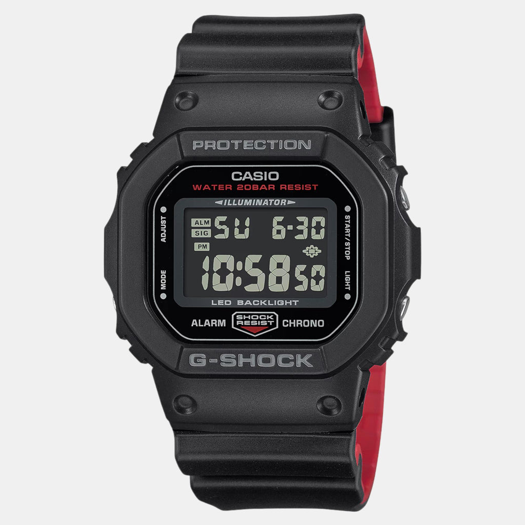 G-Shock Men Quartz Black Dial Digital Resin Watch G1515