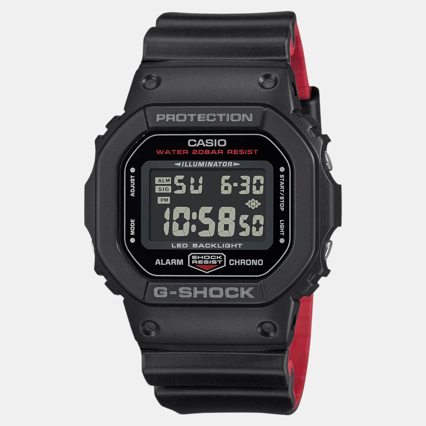 G-Shock Men Quartz Black Dial Digital Resin Watch G1515