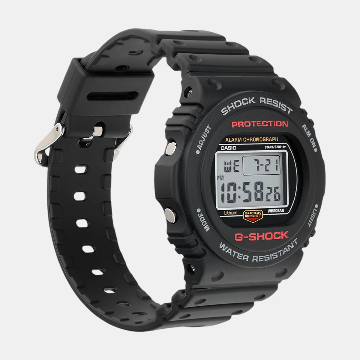 G-Shock Men Quartz Black Dial Digital Resin Watch G1517