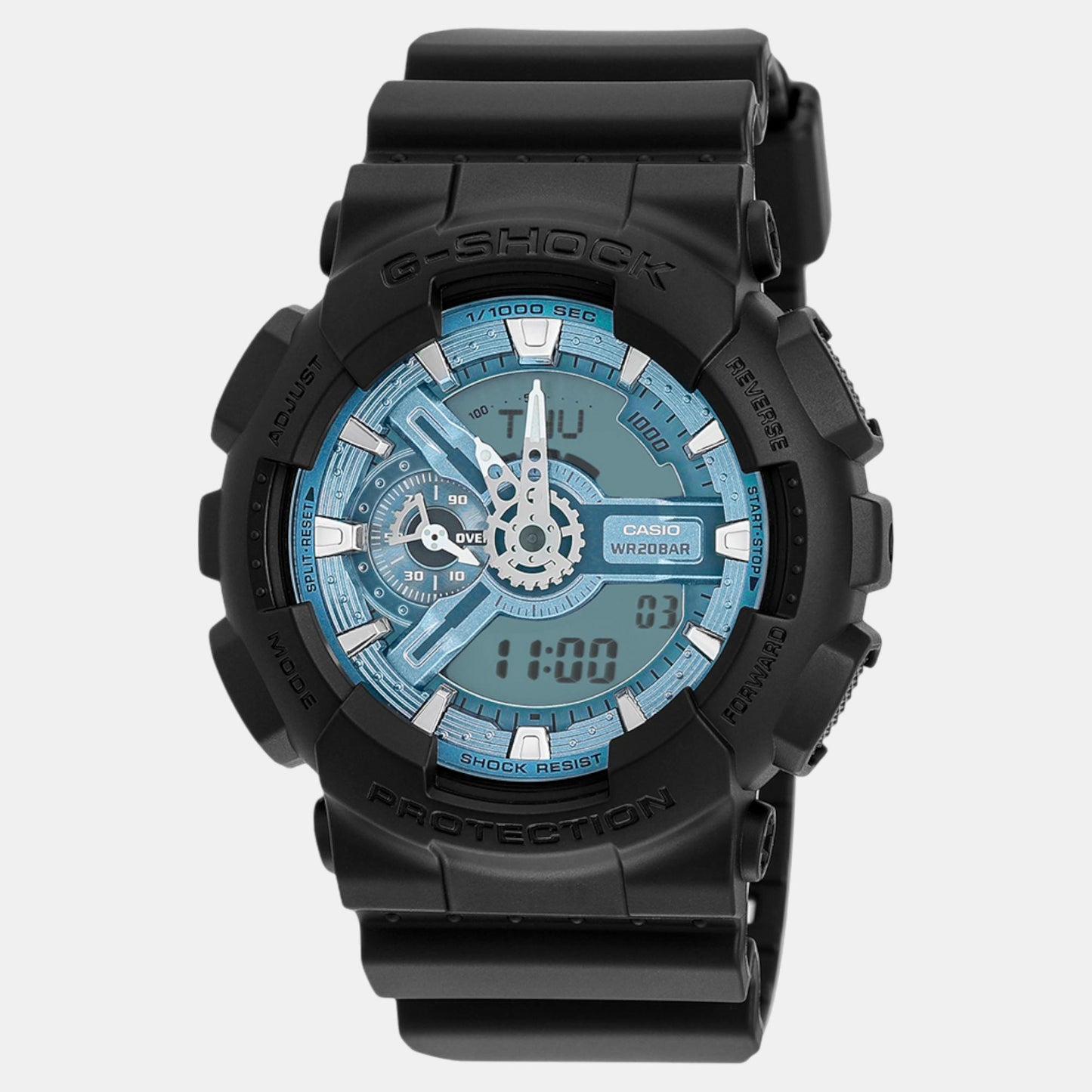 G-Shock Men Quartz Blue Dial Analog-Digital Resin Watch G1518