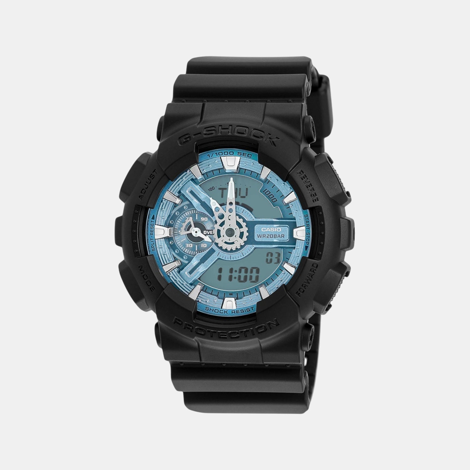 G-Shock Men Quartz Blue Dial Analog-Digital Resin Watch G1518