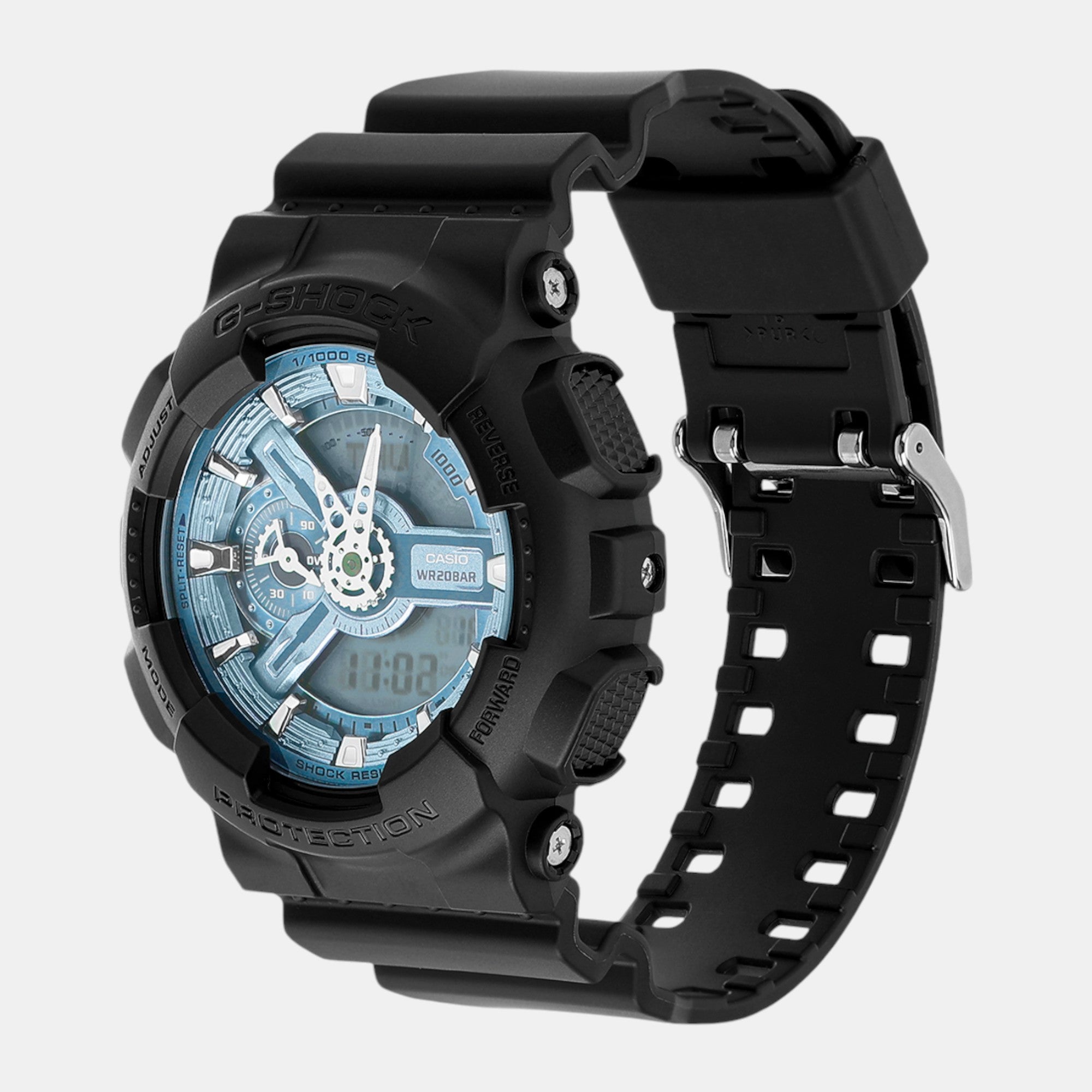 G-Shock Men Quartz Blue Dial Analog-Digital Resin Watch G1518