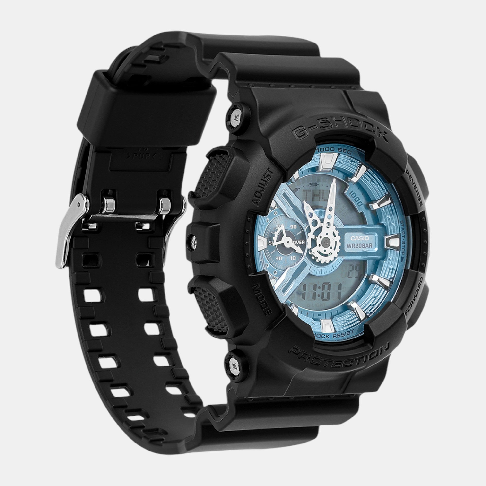 G-Shock Men Quartz Blue Dial Analog-Digital Resin Watch G1518