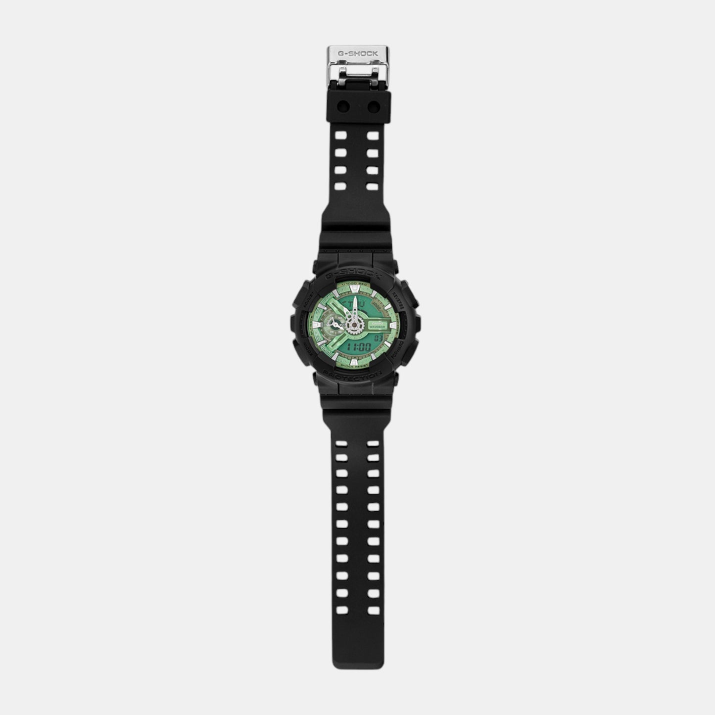 G-Shock Men Quartz Green Dial Analog-Digital Resin Watch G1519