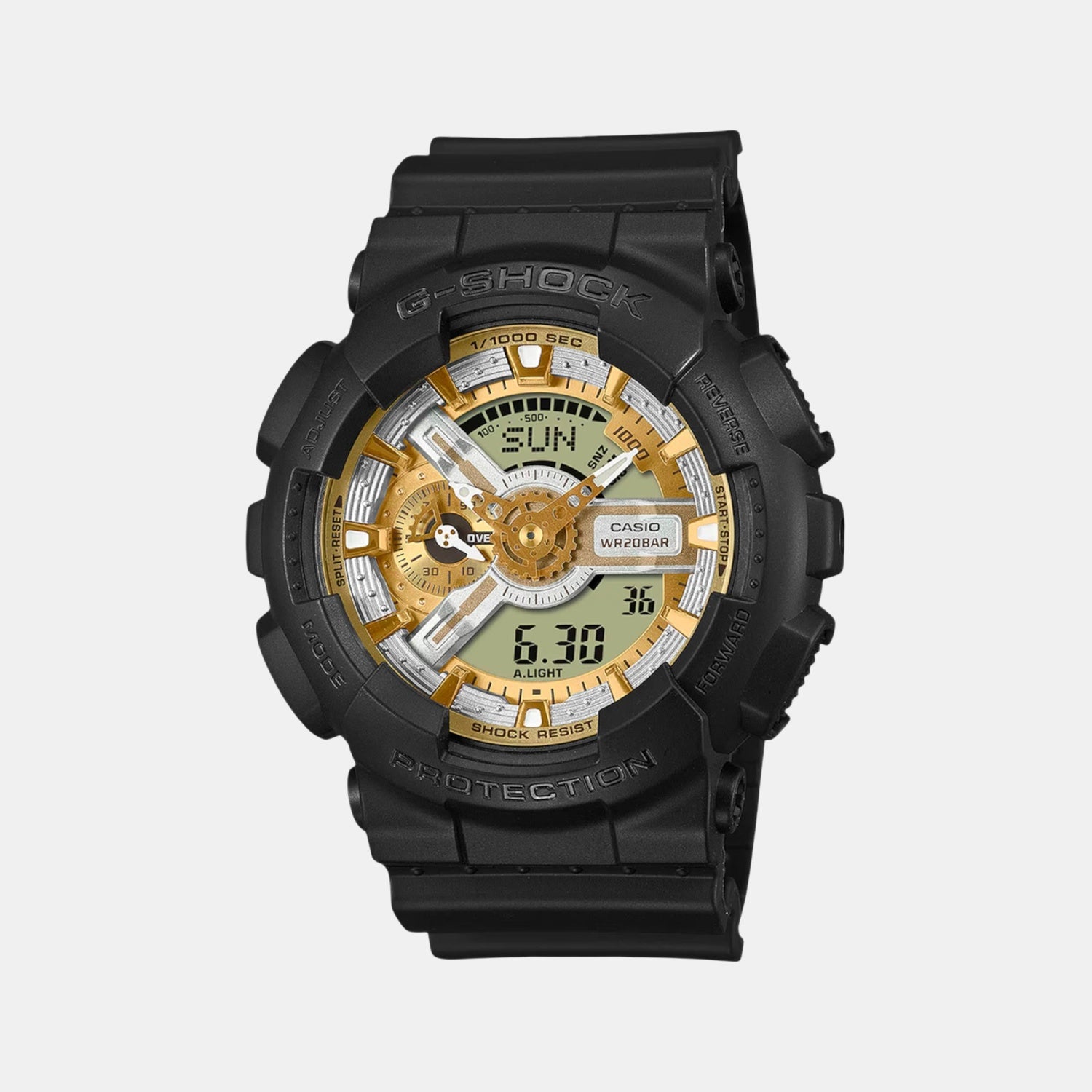 G-Shock Men Quartz Gold Dial Analog-Digital Resin Watch G1520
