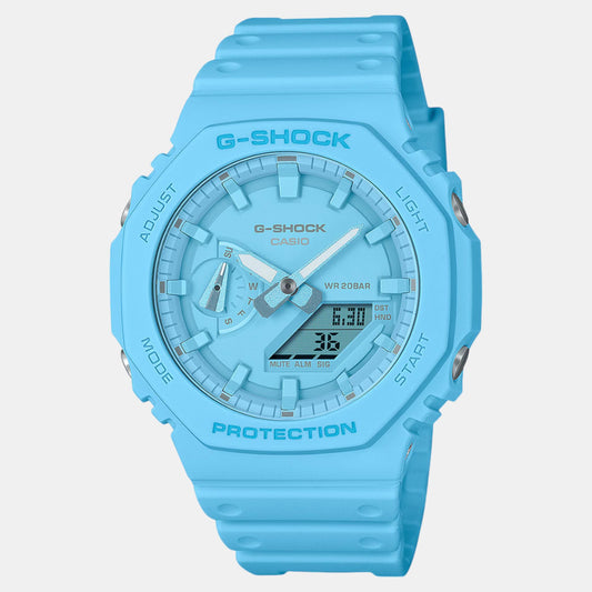 G-Shock Men Quartz Blue Dial Analog-Digital Resin Watch G1521