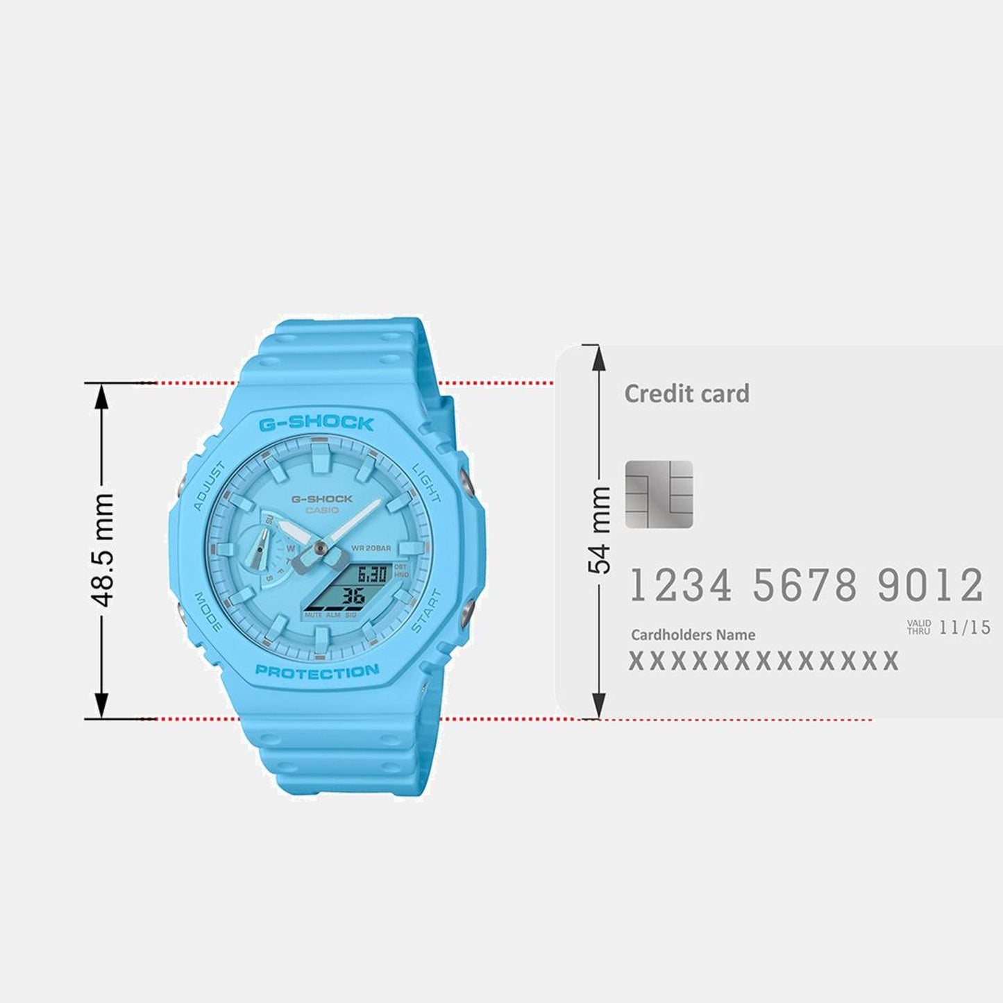 G-Shock Men Quartz Blue Dial Analog-Digital Resin Watch G1521