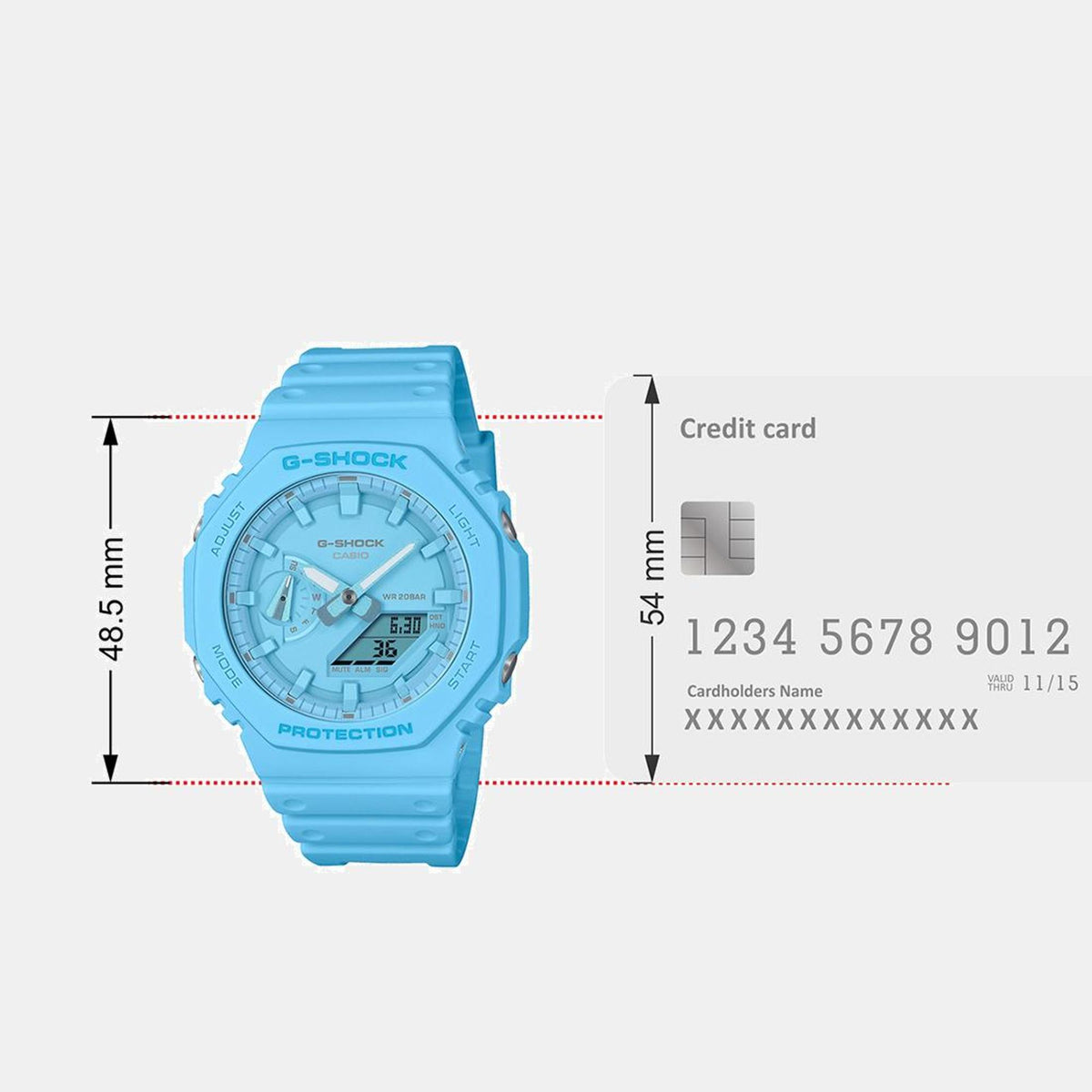 G-Shock Men Quartz Blue Dial Analog-Digital Resin Watch G1521