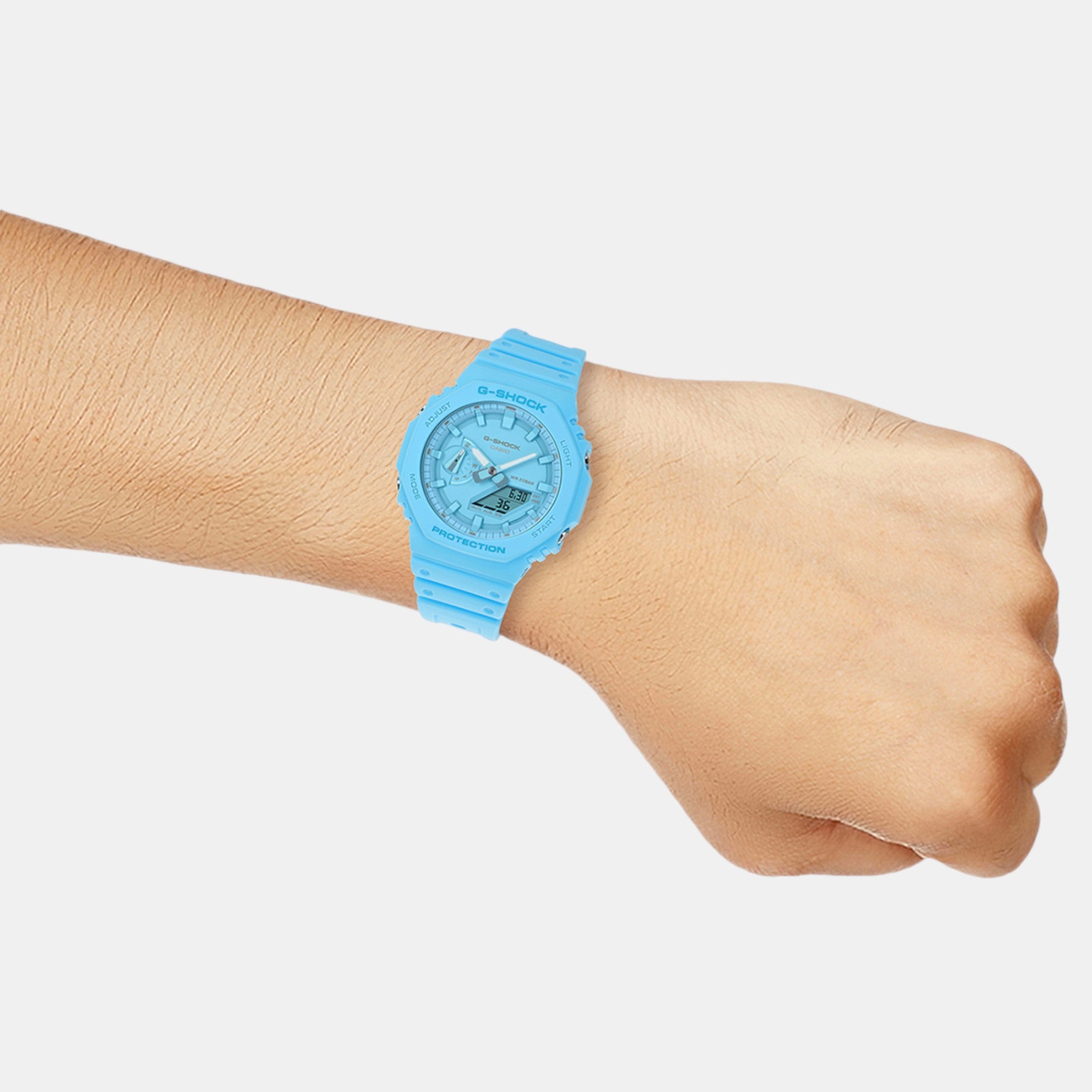 G-Shock Men Quartz Blue Dial Analog-Digital Resin Watch G1521