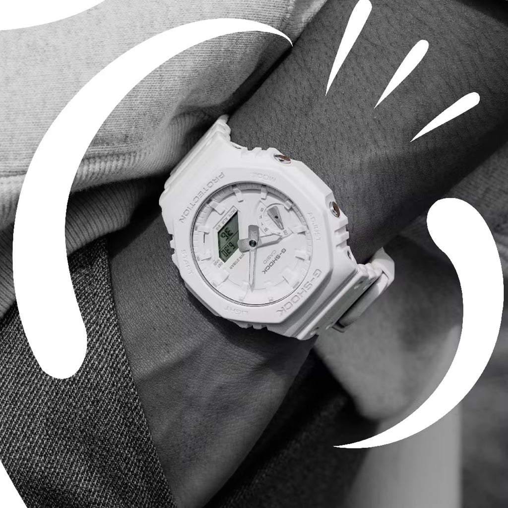 G-Shock Men Quartz White Dial Analog-Digital Resin Watch G1522