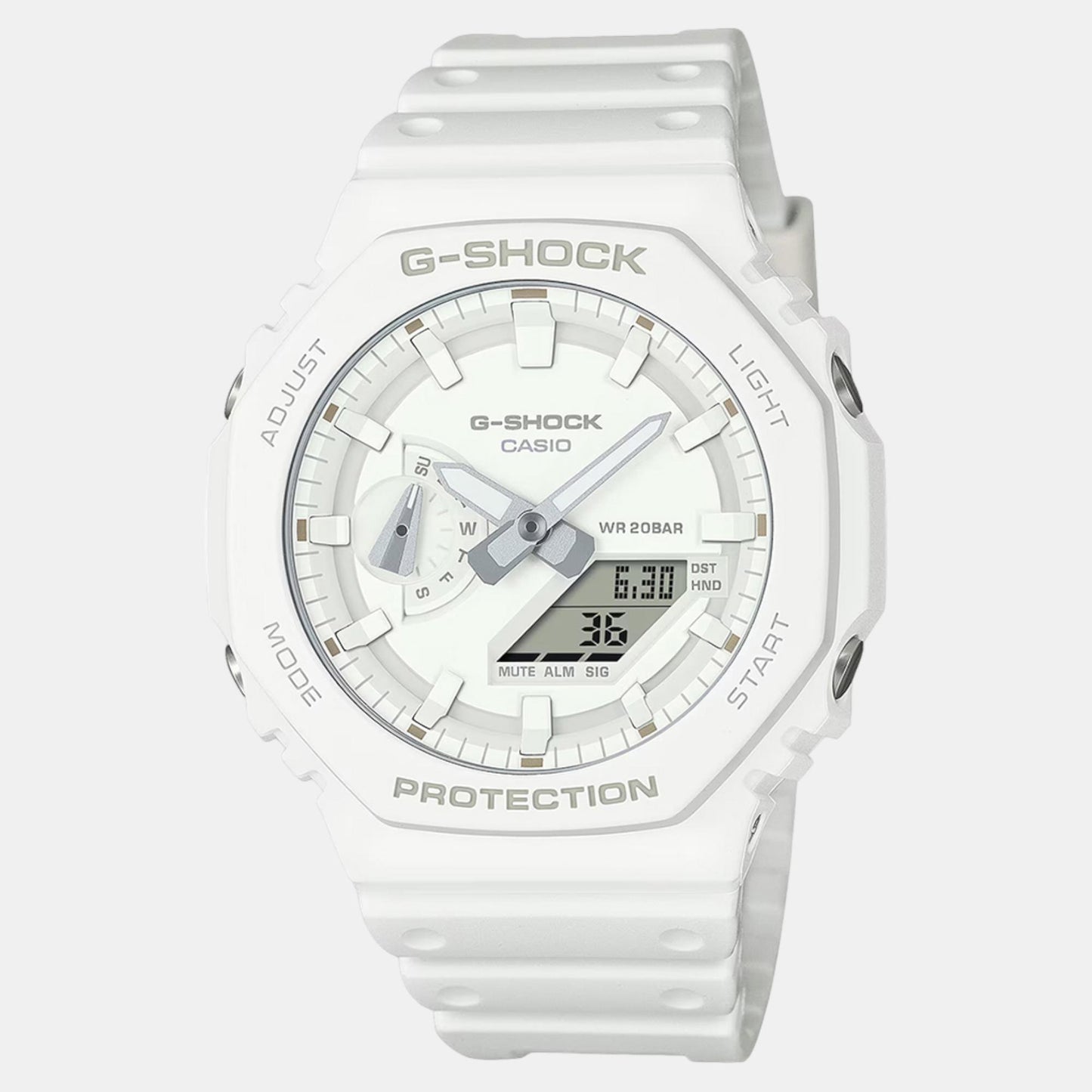 G-Shock Men Quartz White Dial Analog-Digital Resin Watch G1522